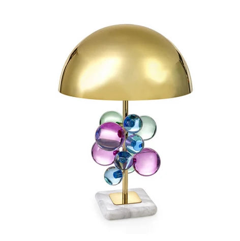 DecorBites™ Crystal Marble Bubble Table Lamp. LED Desk Lamp for Bedroom and Foyer.