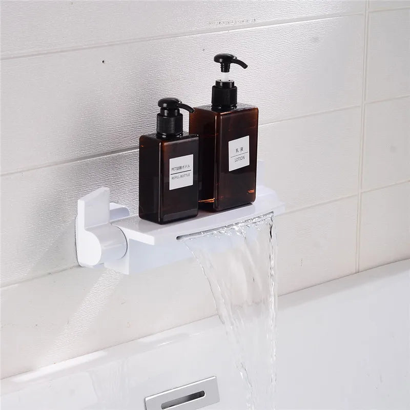DecorBites™ Brushed Gold Tub Shower Faucet Set with Waterfall Handheld Mixer