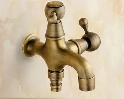 DecorBites™ Antique Garden Bibcocks Tap for Outdoor Washing, Bathroom, Mop, and More