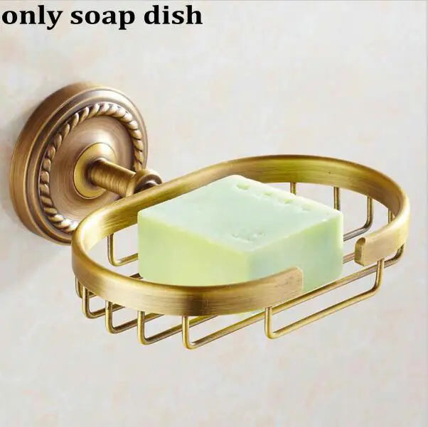 DecorBites™ Copper Bathroom Accessories Set: Towel Rack, Bar, Cup Holder, Paper Holder, Cloth Hook