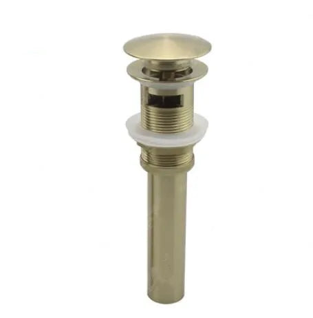 DecorBites™ Brushed Gold Basin Faucet: Solid Brass Single Handle Mixer Tap, Deck Mounted.
