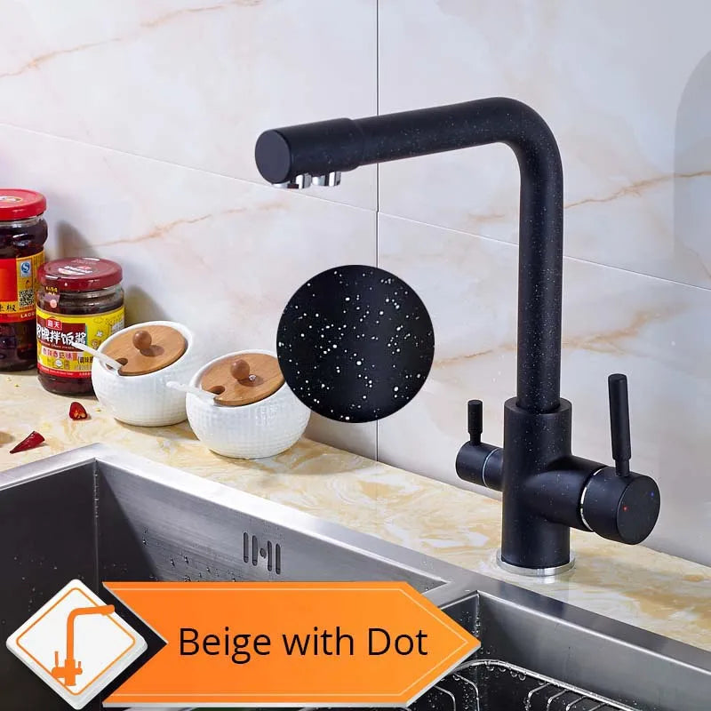 DecorBites™ Beige Purity Kitchen Faucet with Purification Function