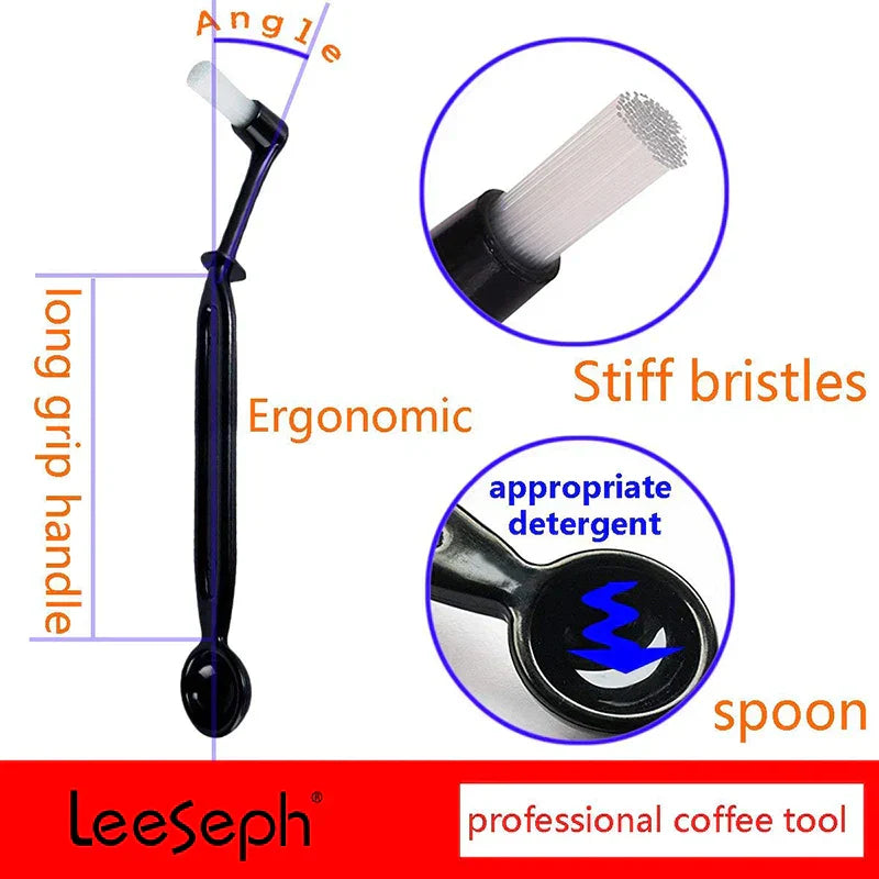 DecorBites™ Coffee Brush Spoon Combo - Espresso Machine Cleaning Tool