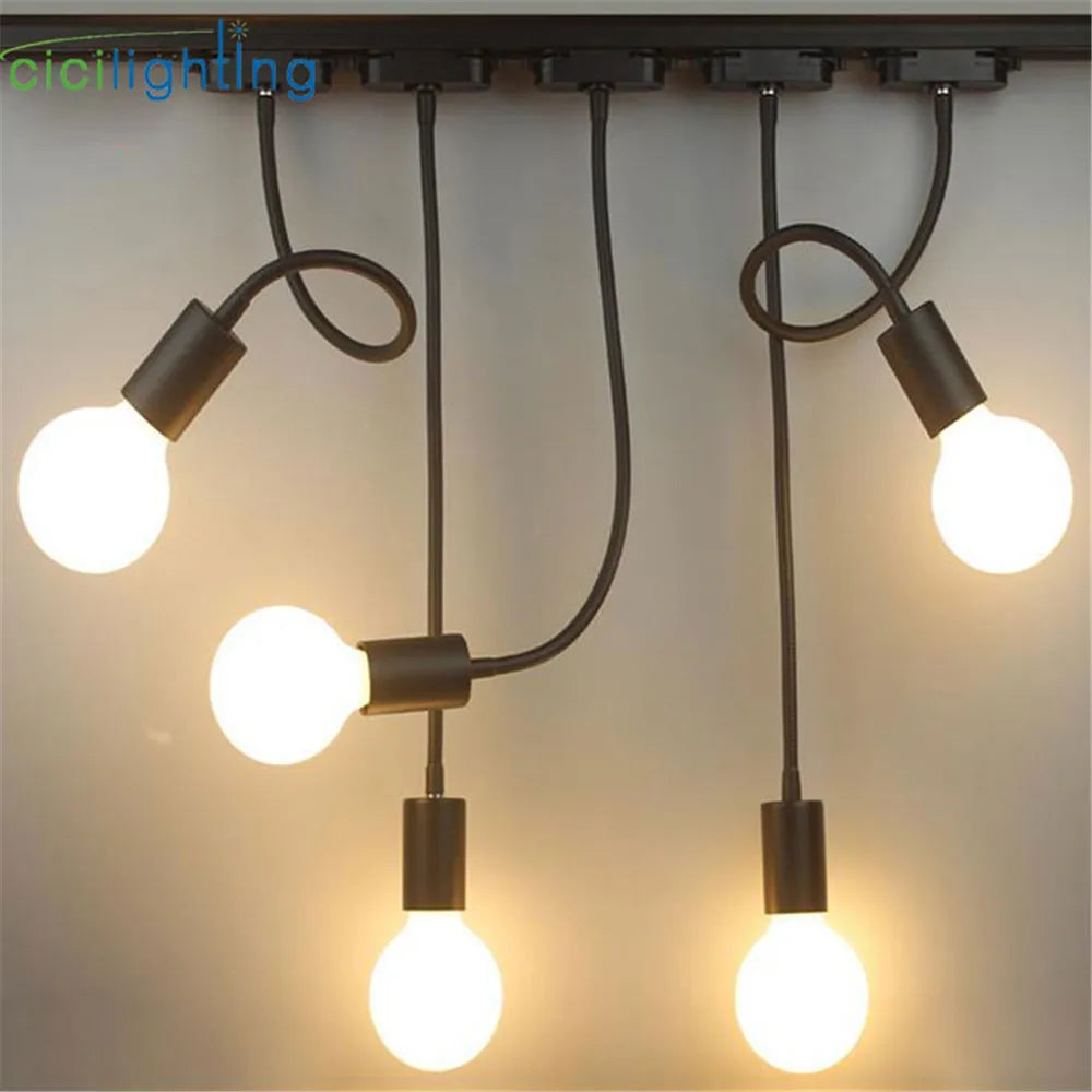 DecorBites™ Industrial Gooseneck Track Lighting for Clothing Store