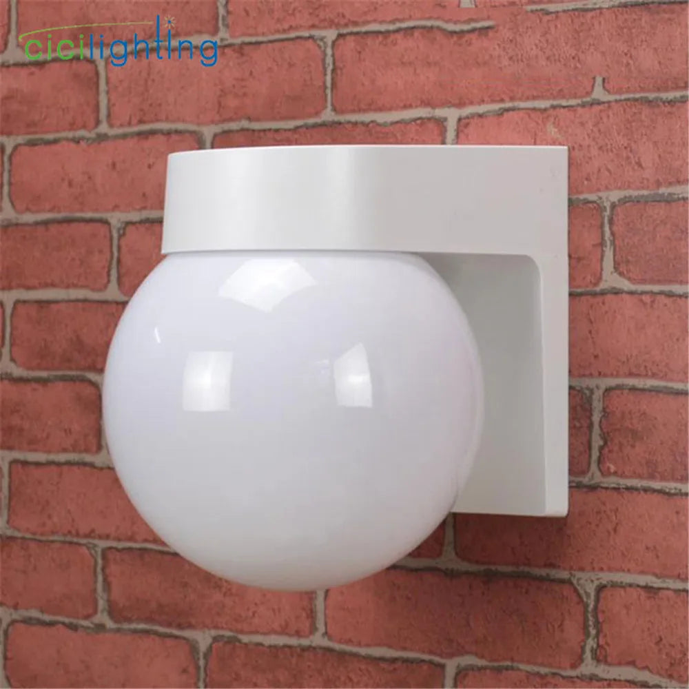 DecorBites™ Black White Outdoor Porch Light, Modern Loft Design, Up Down Wall Lamp