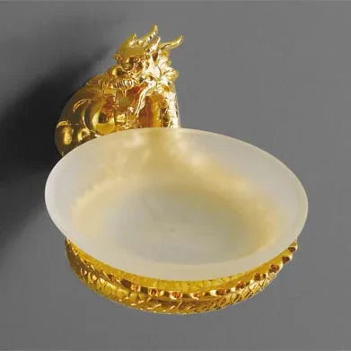 DecorBites™ Dragon Bathroom Hardware Set: Paper Holder, Towel Rack, Soap Dish (MB-0950A)