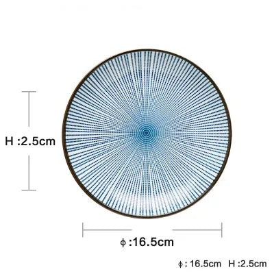 DecorBites™ Ceramic Dinner Plate Set - Round Solid Pattern, Made of Ceramic