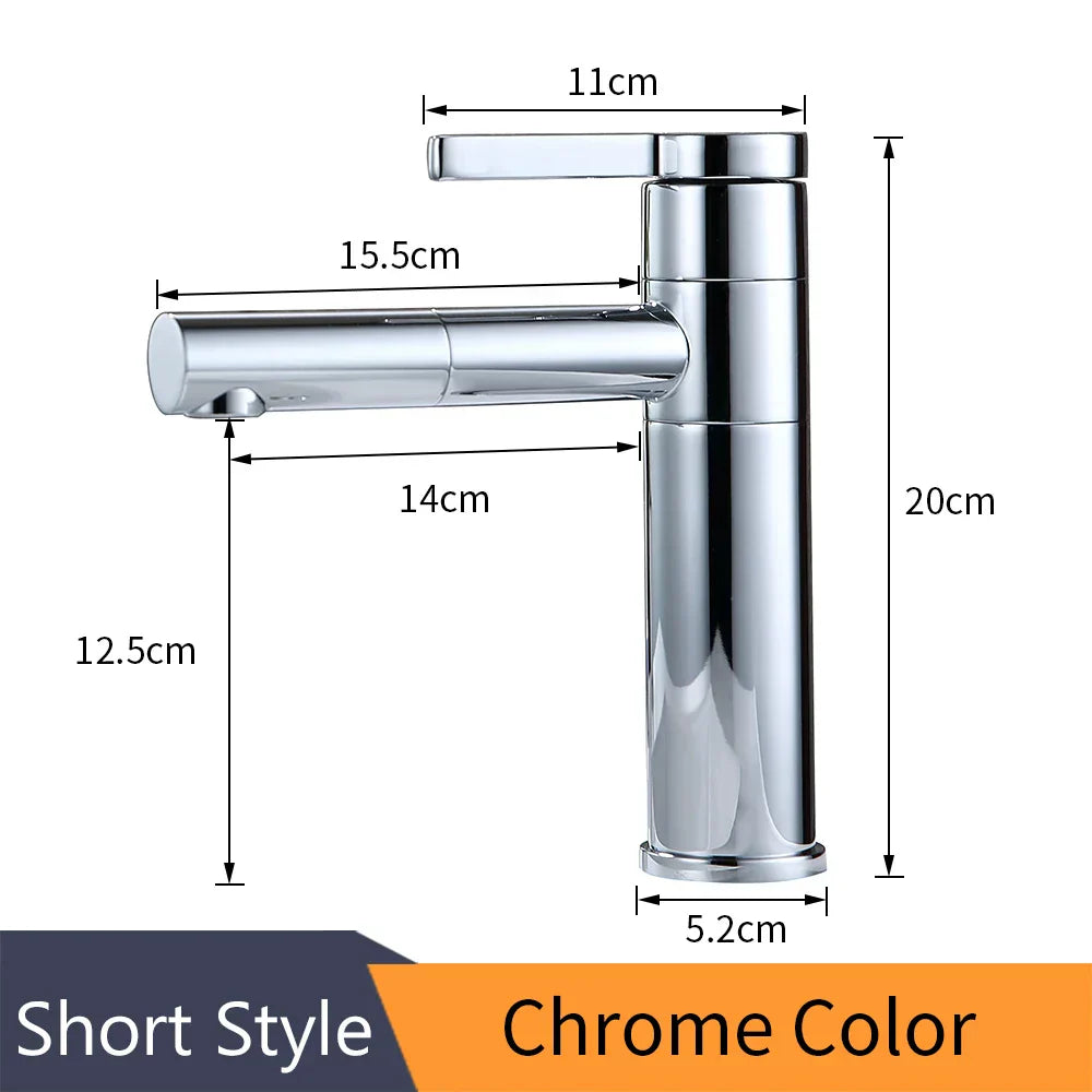 DecorBites™ Brass Bathroom Faucet Vessel Sink Mixer Swivel Spout Deck Mounted White Tap