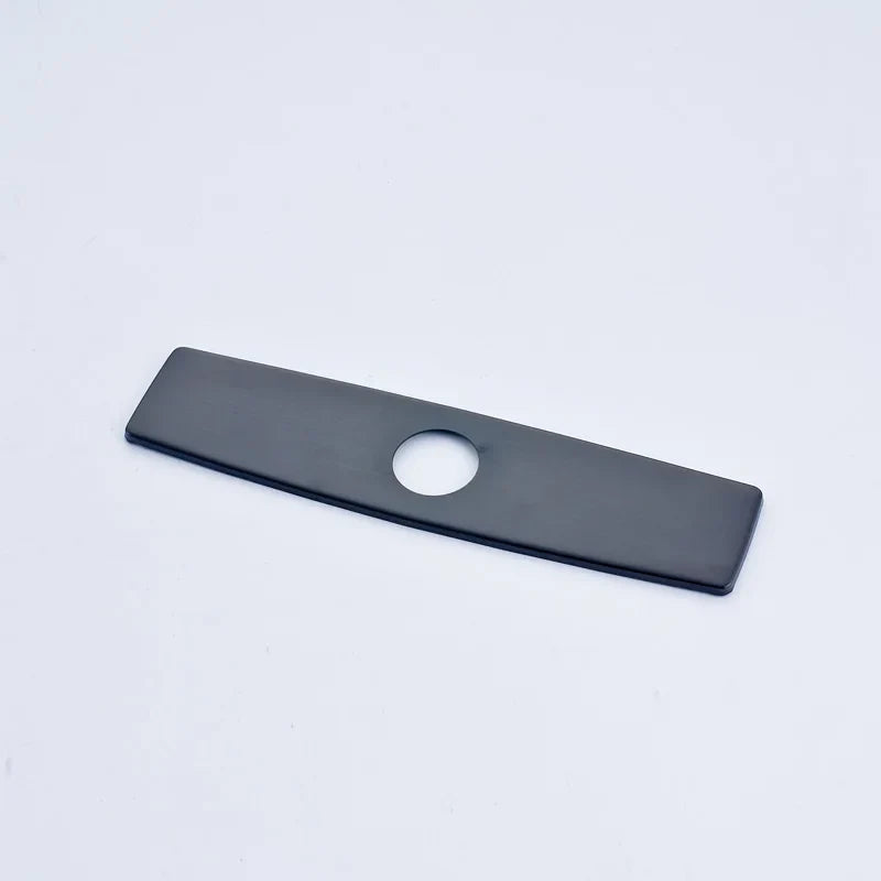 DecorBites™ 10" Bathroom Kitchen Sink Faucet Hole Cover Deck Plate Escutcheon Black/Brush Nickel/Chrome