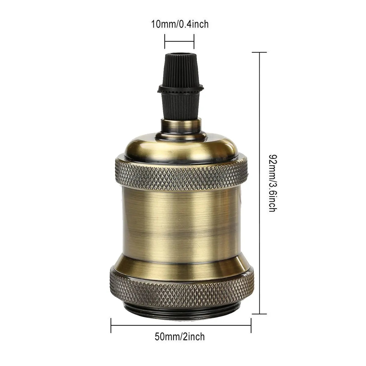 DecorBites™ Industrial E27 Screw Base Lamp Holder Ceiling Light Fixture