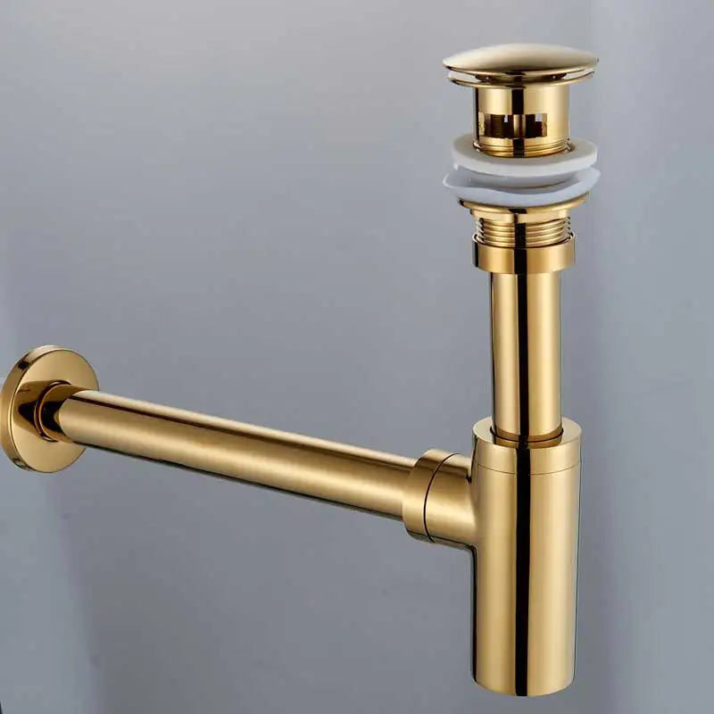 DecorBites™ Brass Basin Tap Siphon Kit, Pop Drain Deodorization, Chrome/Black/Bronze