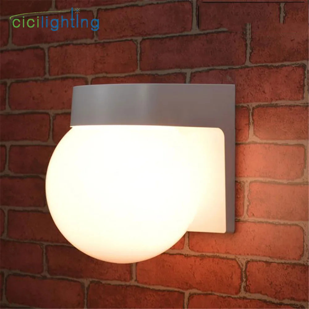 DecorBites™ Black White Outdoor Porch Light, Modern Loft Design, Up Down Wall Lamp
