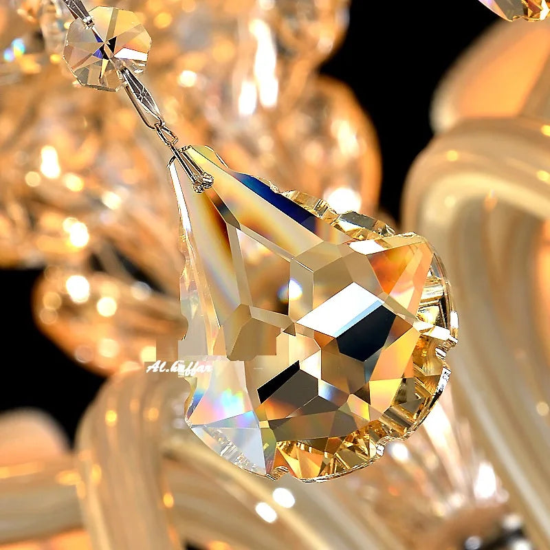 DecorBites™ Crystal Chandelier Light Fixtures for Modern Luxury Living and Bedrooms