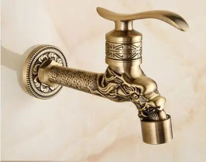 DecorBites™ Antique Garden Bibcocks Tap for Outdoor Washing, Bathroom, Mop, and More