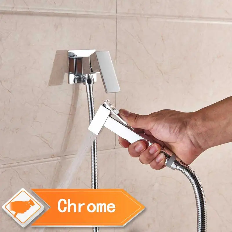 DecorBites™ Black Bidet Faucet Wall Mount Shower Tap Toilet Sprayer Mixer