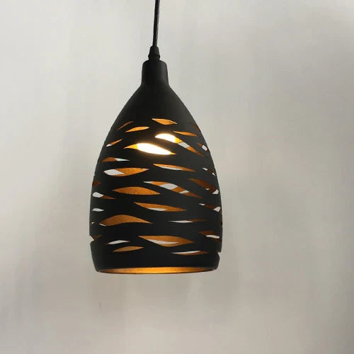 DecorBites™ LED Iron Cage Pendant Light - Modern Metal Fixture for Living Room and Restaurant