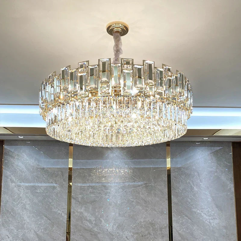 DecorBites™ Crystal Chandelier: Elegant Lighting for Home, Living Room, Bedroom, Kitchen