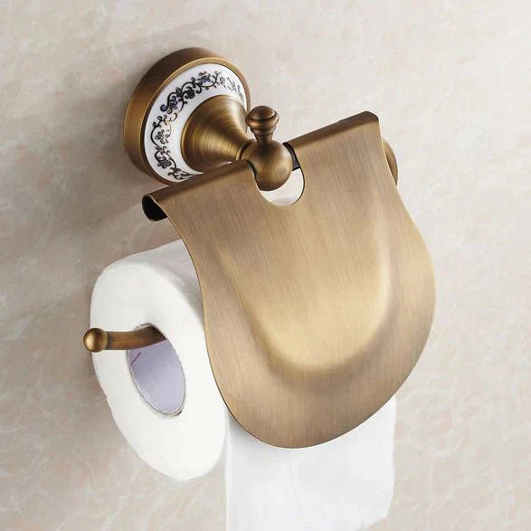DecorBites™ Bath Hardware Set: Toilet Paper Holder, Towel Rack, Tissue Holder, Cup Holder, Robe Hook