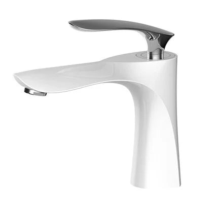 DecorBites™ Gold Basin Faucet with Single Handle Hot & Cold Water Mixer Deck Mount