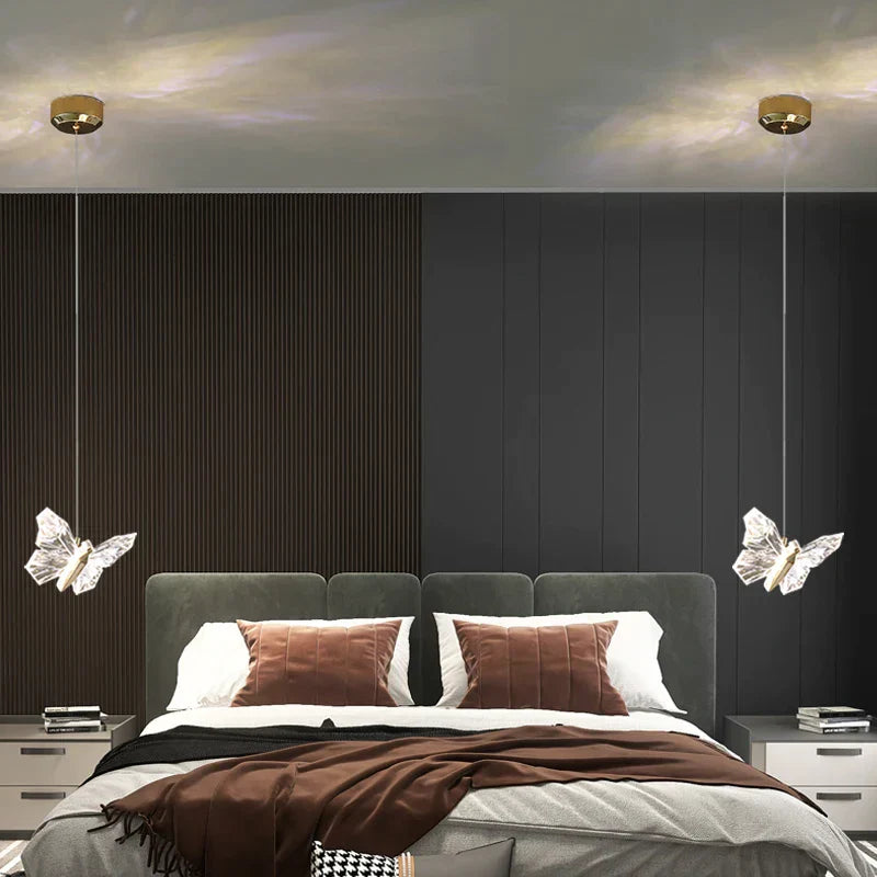 DecorBites™ Butterfly Ladder Pendant Lights Chandelier for Loft Decor Interior Lighting Stairs Bedside