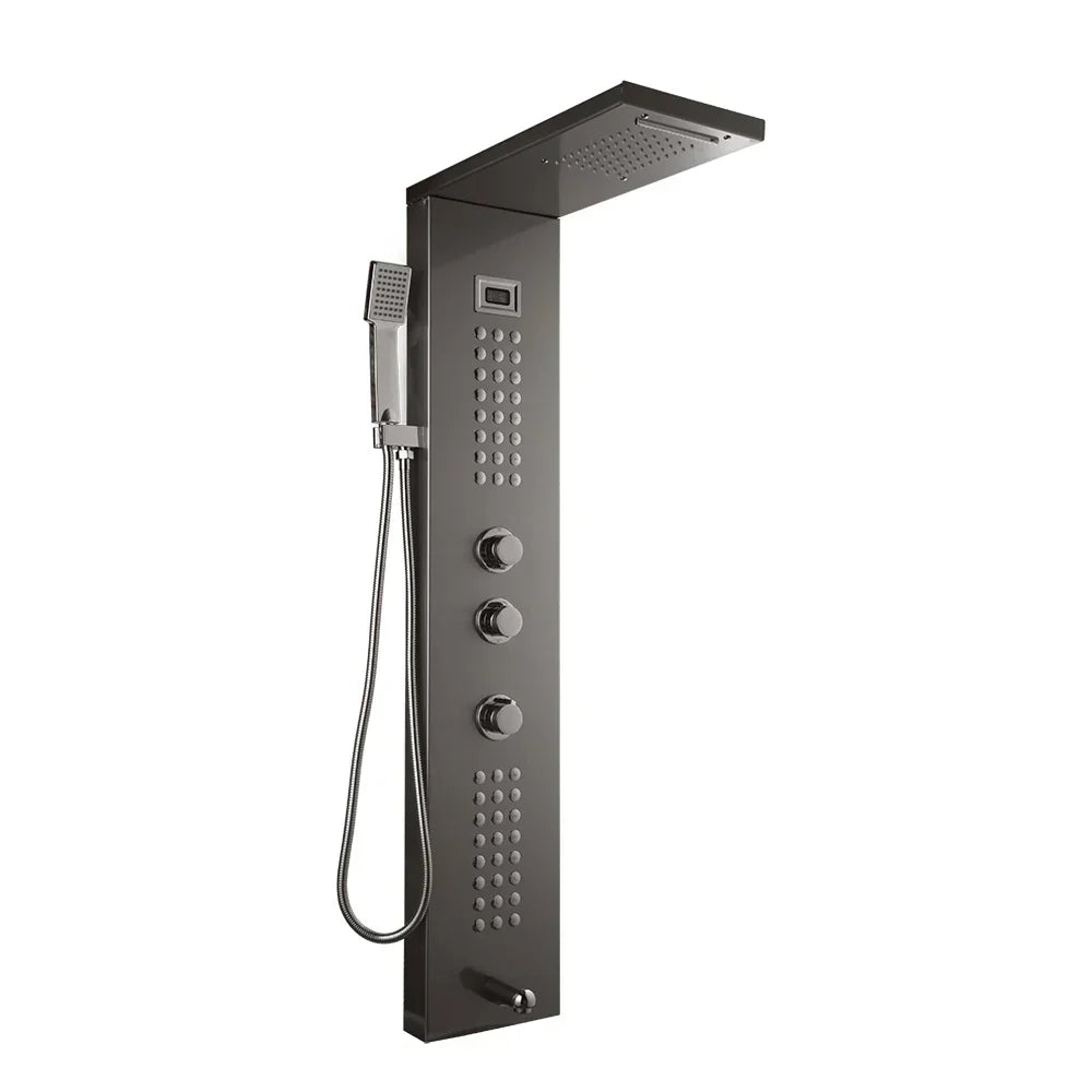 DecorBites™ LED Panel Bath Faucet with Digital Display and Massage Spa Jets