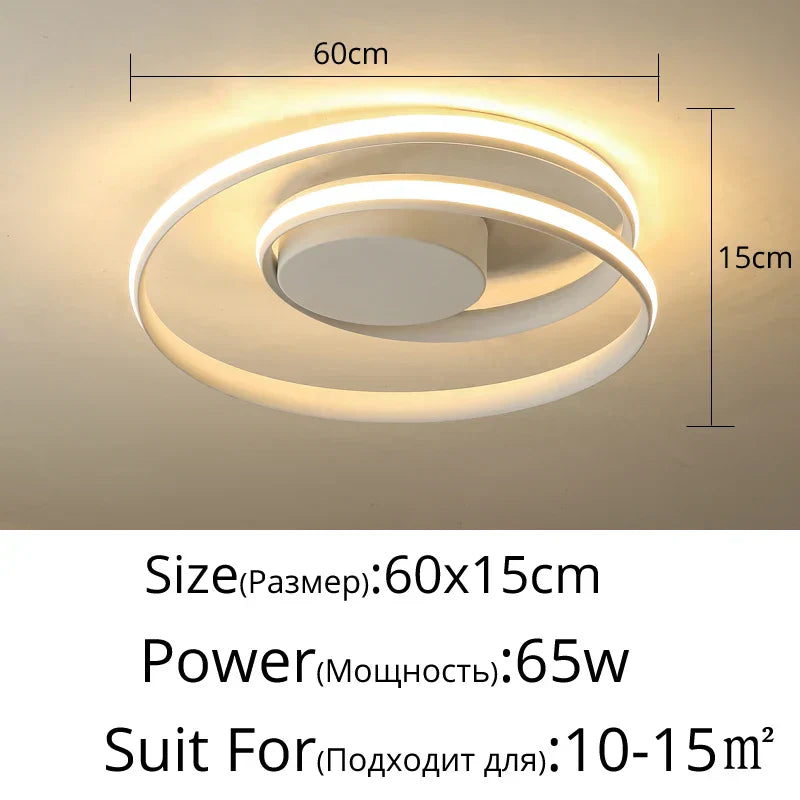 DecorBites™ LED Chandelier: Modern Surface Mounted Lights for Living Room, Bedroom, Study Room