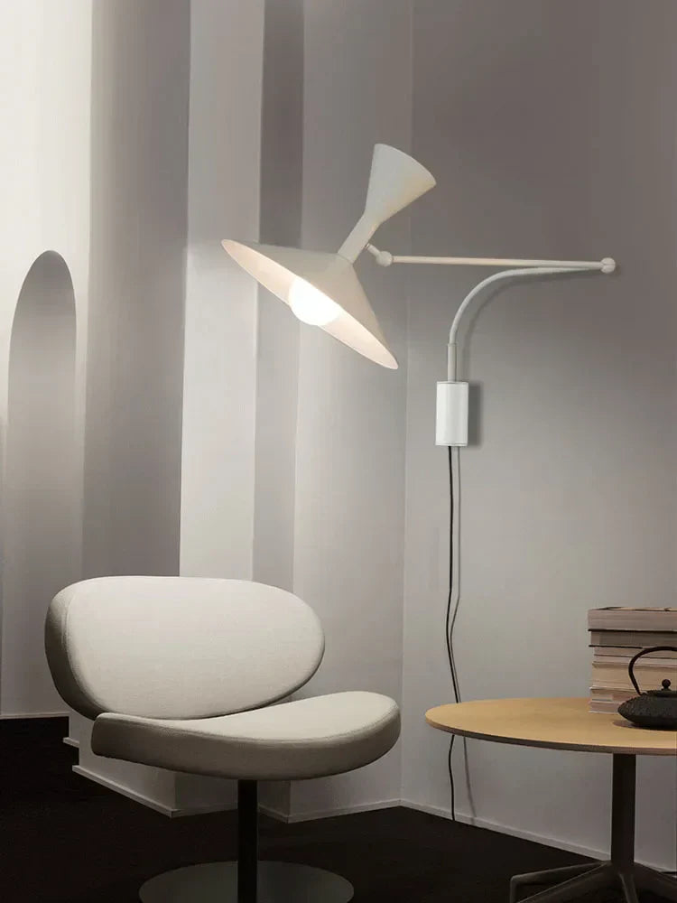 DecorBites™ Industrial Retro Swing Arm Wall Light for Living Room Bedroom Studio