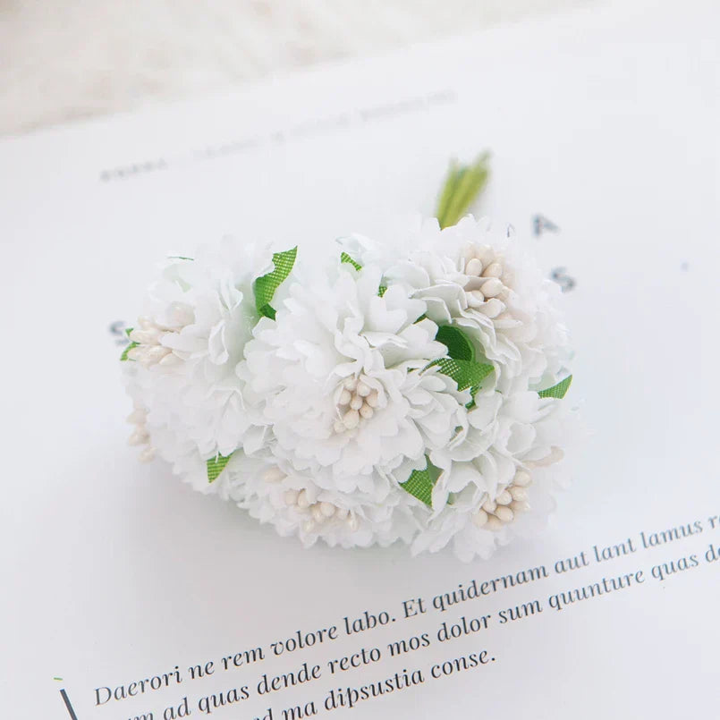 DecorBites™ Carnation Stamen Silk Flowers for Home Decor, Wedding, DIY, Gifts