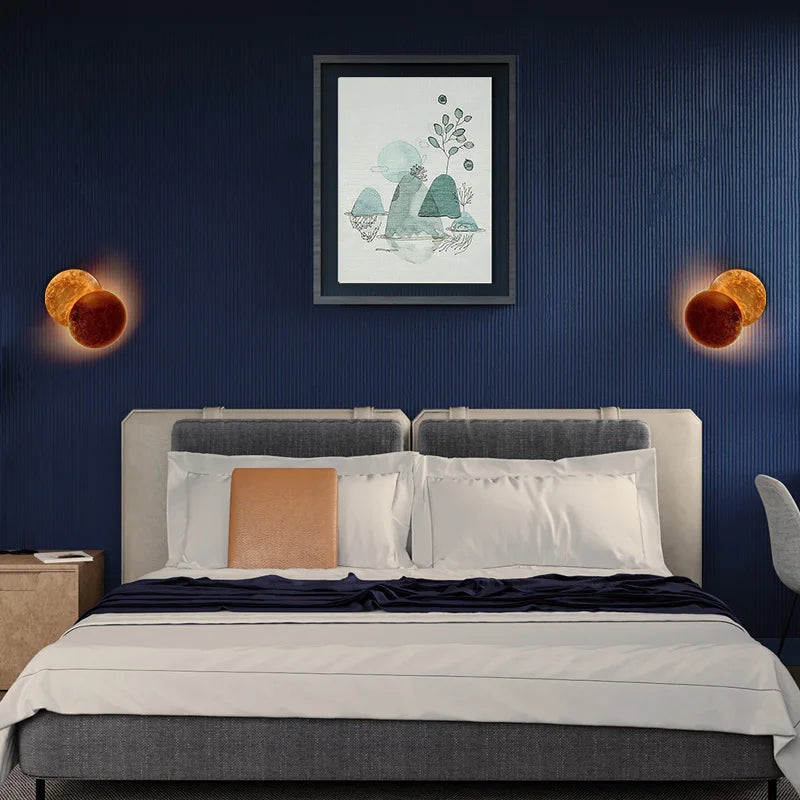 DecorBites™ Eclipse Round Wall Lamp for Bedroom, Living Room Lighting and Decoration