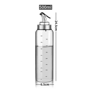 DecorBites™ Glass Seasoning Dispenser Bottle for Oil and Vinegar Storage - Kitchen Accessories