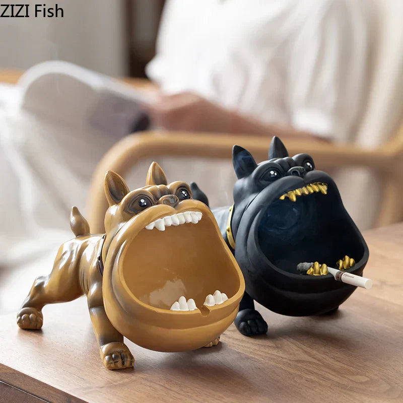 DecorBites™ Cartoon Dog Ashtray | Creative Animal Resin Home Decor Gift