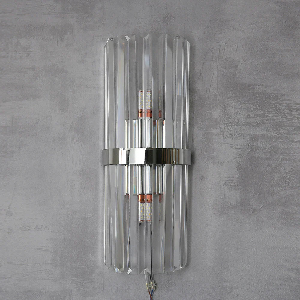 DecorBites™ Crystal Golden Wall Lamp: Luxury American Country Light for Home, Hotel, and Office