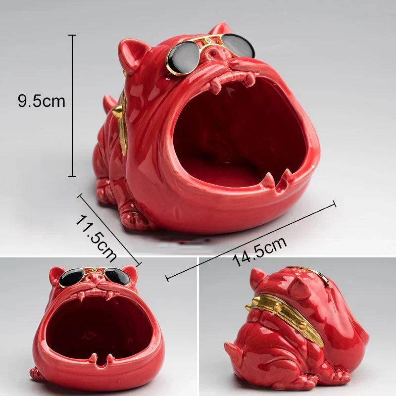 DecorBites™ Cartoon Dog Ashtray | Creative Animal Resin Home Decor Gift