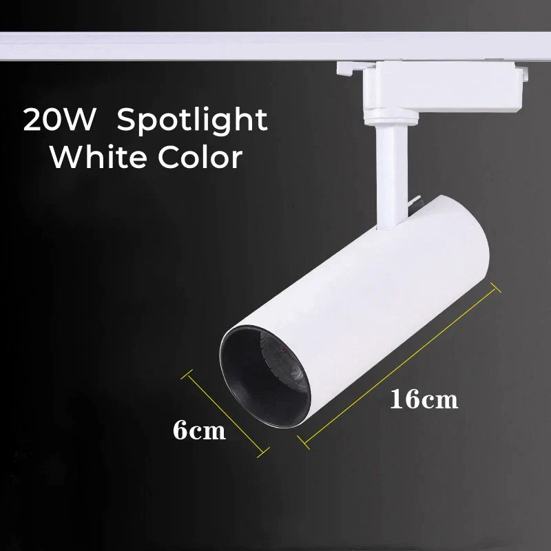DecorBites™ LED Track Lamps: Modern 20/30W Ceiling Rail Floodlight for Living Room, Store Lighting