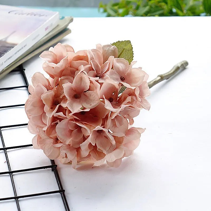 DecorBites™ Hydrangea Branch Silk Flower High Quality Fake Party Room Decor