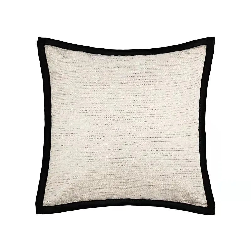 DecorBites™ Black Stripe Jaquard Cushion Cover for Home Decoration 45x45cm/30x50cm