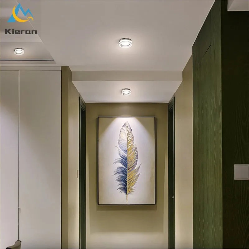 DecorBites™ Crystal LED Ceiling Spotlight for Living Room, Bedroom, Bathroom - Modern Embedded Kitchen Light Fixtures
