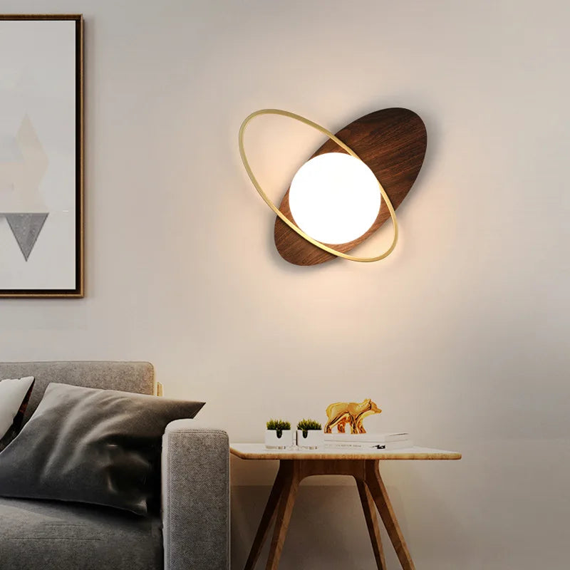 DecorBites™ Glass Ball LED Wall Lamp for Modern Nordic Lighting in Living Bedroom