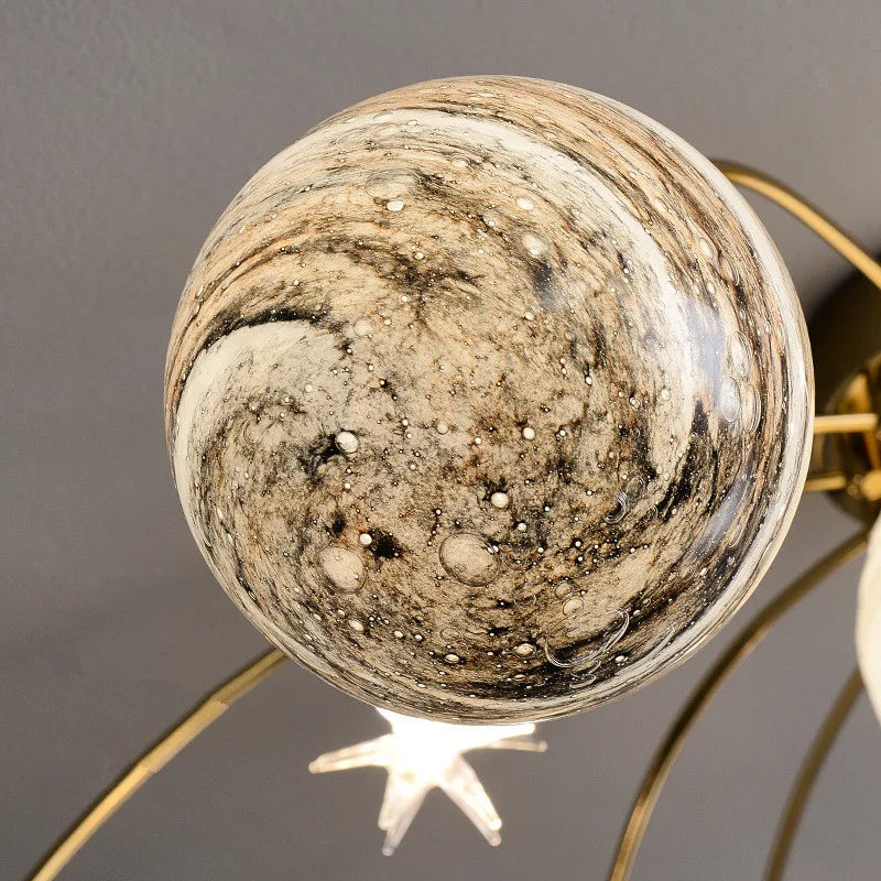 DecorBites™ Glass Ball Chandelier for Kids Room and Living Room