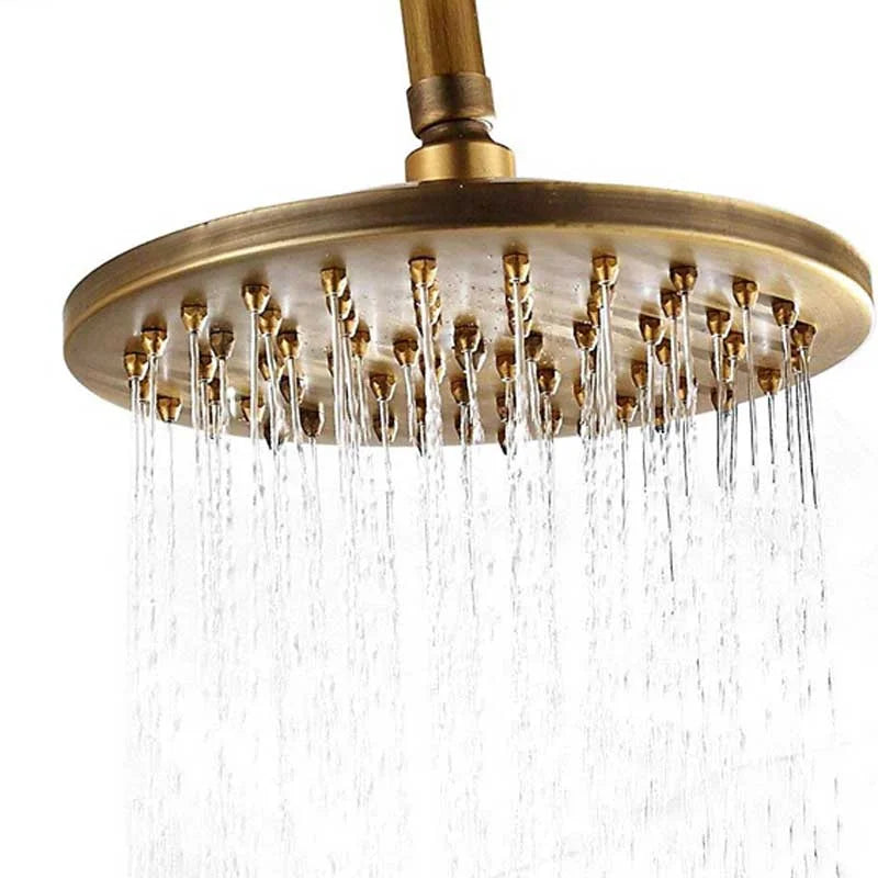 DecorBites™ Brass Shower Faucet Set with 8" Rain Shower Head, Hand Shower, Hose, Valve, Bracket