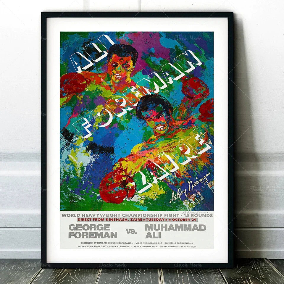 DecorBites™ Boxing Photo Print - Croke Park Fight Poster Wall Art - Dublin, 1972