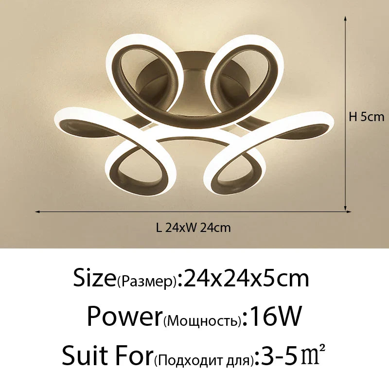 DecorBites™ LED Ceiling Lights: Modern Illumination for Home Living Room Bedroom Aisle Balcony
