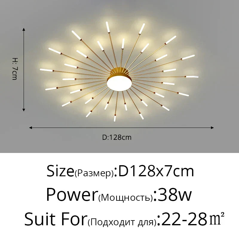DecorBites™ LED Acrylic Ceiling Light Fixture for Bedroom Hall Living Room Kids, Modern Luster