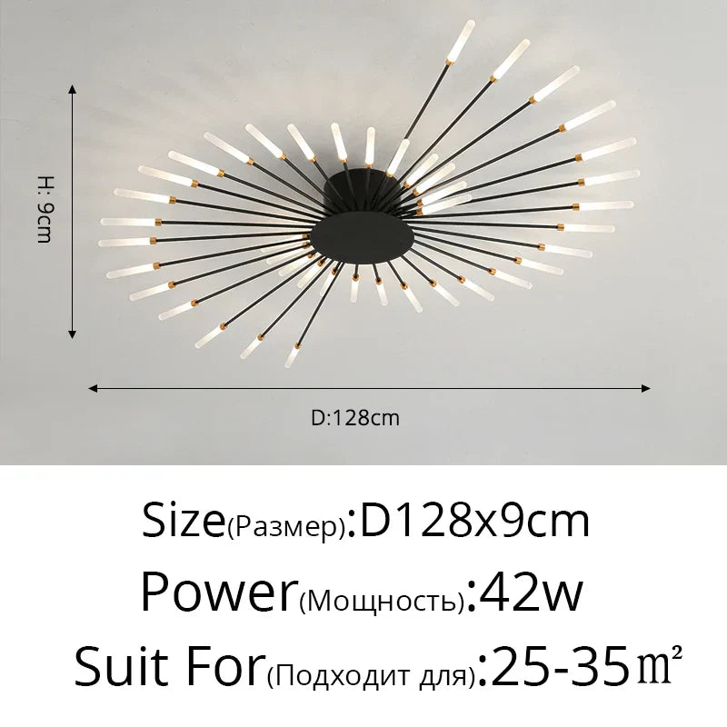 DecorBites™ LED Acrylic Ceiling Light Fixture for Bedroom Hall Living Room Kids, Modern Luster