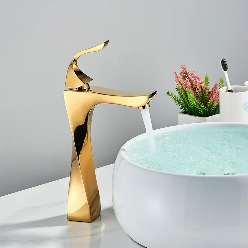 DecorBites™ Black Bronze Bathroom Basin Faucet, Single Lever Lavatory Sink Mixer Tap