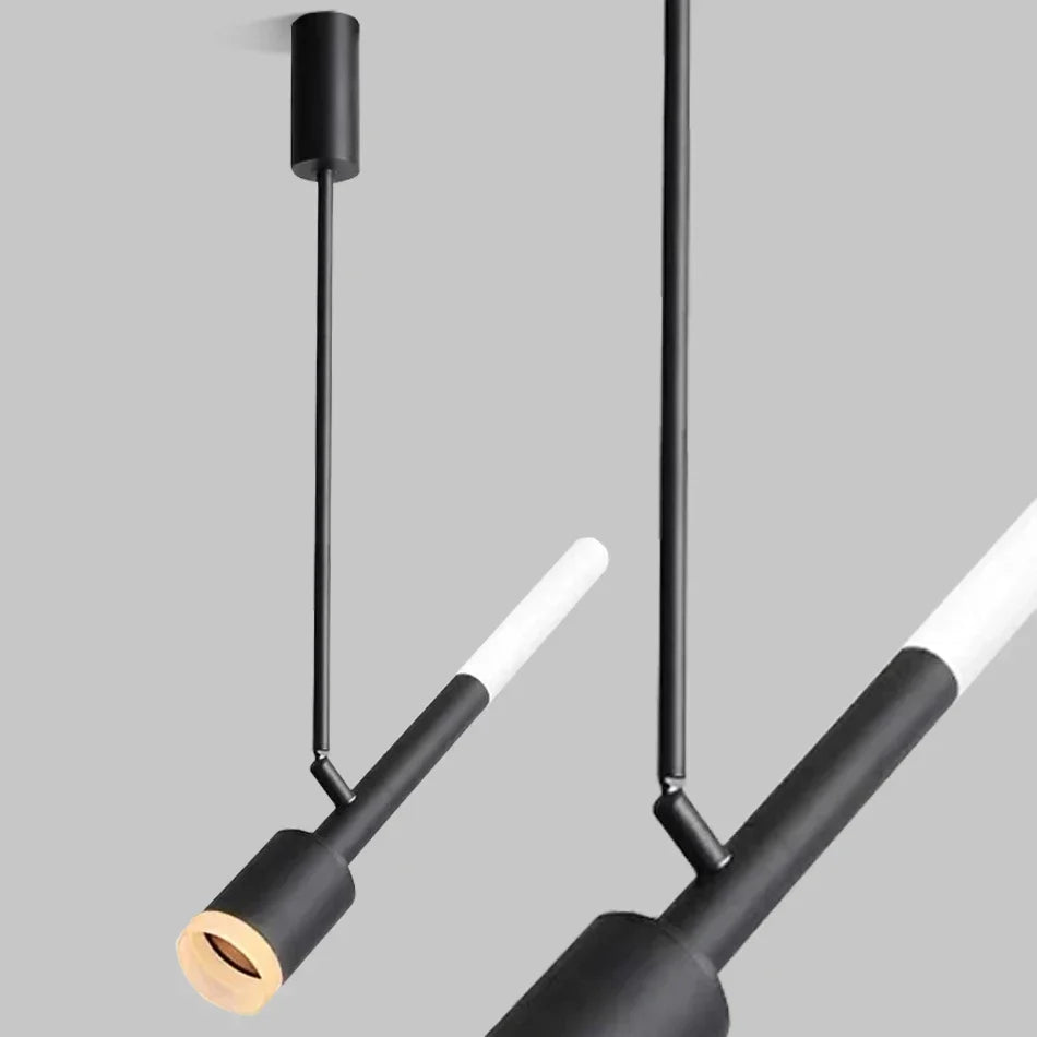 DecorBites™ 8W COB Pendant Spotlight for Bedroom, Living Room, Restaurant - Black/White Aluminum