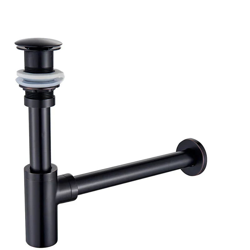 DecorBites™ Brass Basin Tap Siphon Kit, Pop Drain Deodorization, Chrome/Black/Bronze