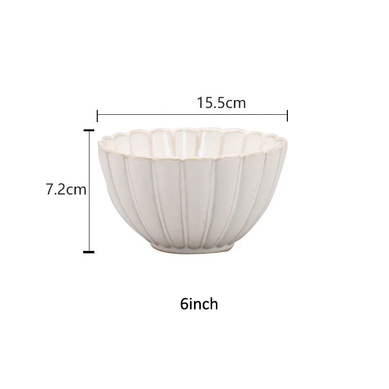 DecorBites™ Ceramic White Glaze Dinnerware Set