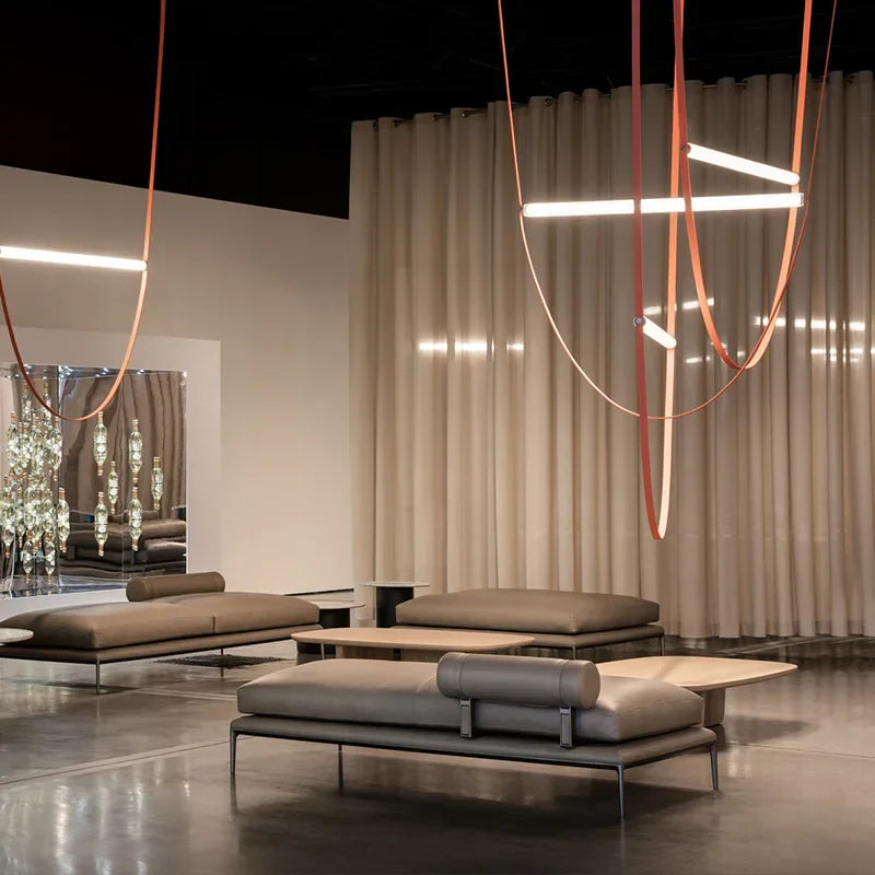 DecorBites™ Glass Tube Pendant Light for Living Room Restaurant Villa Stairwell