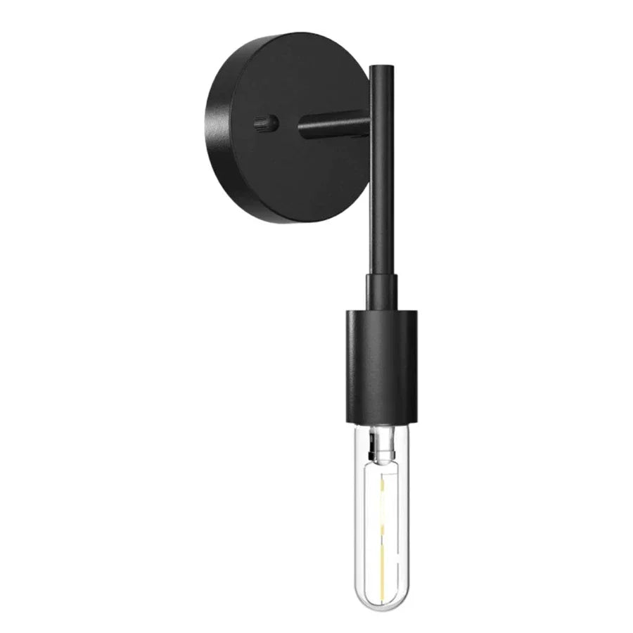 DecorBites™ Black Metal Wall Bathroom Mirror Lamp - Modern Indoor Bedroom Decor
